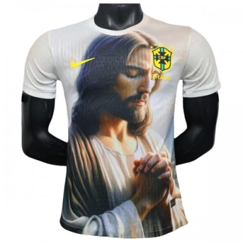 Brazilië x Praying Special Edition Voetbalshirt 2025 Brazilië x Praying Special Edition Voetbalshirt 2025