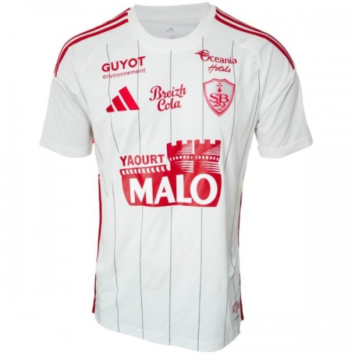 Stade Brestois Voetbalshirt Uit 2025-26 Stade Brestois Voetbalshirt Uit 2025-26