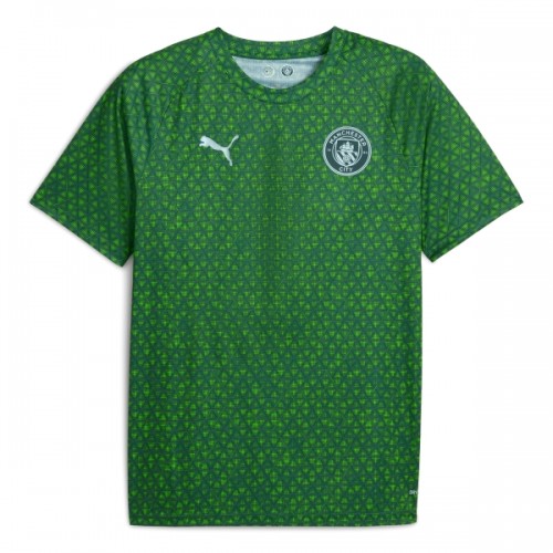 Manchester City Pre-Match Voetbalshirt 2025-26 Groene Manchester City Pre-Match Voetbalshirt 2025-26 Groene