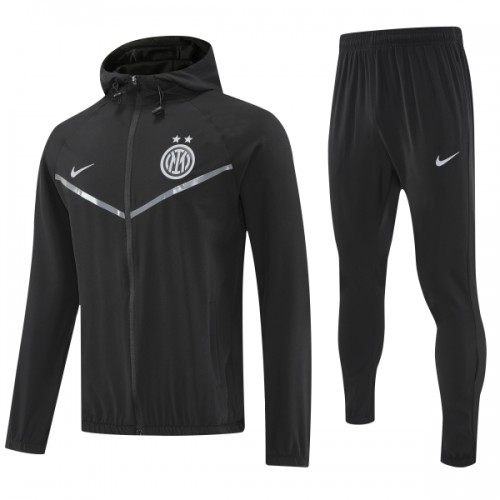 Inter Milan Trainingsjack Capuchon 2025-26 Zwarte Inter Milan Trainingsjack Capuchon 2025-26 Zwarte