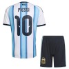 Argentinië Messi 10 Voetbaltenue Thuis WK 2026 - Kind