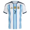 Argentinië De Paul 7 Voetbaltenue Thuis WK 2026 - Kind