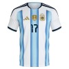 Argentinië Garnacho 17 Voetbalshirt Thuis WK 2026