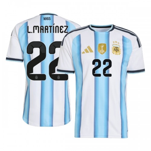 Argentinië Lautaro Martinez 22 Voetbalshirt Thuis WK 2026 Argentinië Lautaro Martinez 22 Voetbalshirt Thuis WK 2026