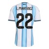 Argentinië Lautaro Martinez 22 Voetbalshirt Thuis WK 2026