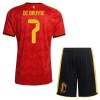 België De Bruyne 7 Voetbaltenue Thuis WK 2026 - Kind