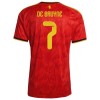 België De Bruyne 7 Voetbaltenue Thuis WK 2026 - Kind