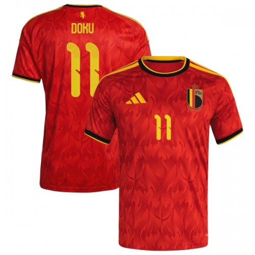 België Doku 11 Voetbalshirt Thuis WK 2026 België Doku 11 Voetbalshirt Thuis WK 2026