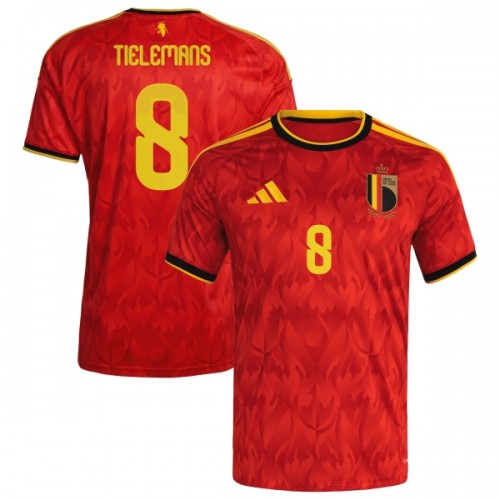 België Tielemans 8 Voetbalshirt Thuis WK 2026 België Tielemans 8 Voetbalshirt Thuis WK 2026