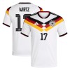 Duitsland Wirtz 17 Voetbalshirt Thuis WK 2026
