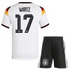 Duitsland Wirtz 17 Voetbaltenue Thuis WK 2026 - Kind