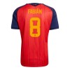 Spanje Fabian 8 Voetbalshirt Thuis WK 2026 Spanje Fabian 8 Voetbalshirt Thuis WK 2026