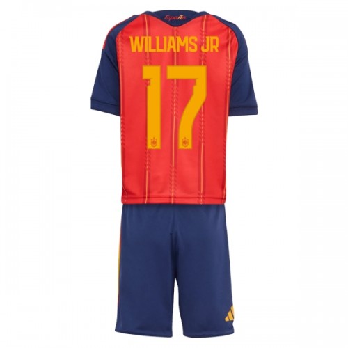 Spanje Williams JR 17 Voetbaltenue Thuis WK 2026 - Kind Spanje Williams JR 17 Voetbaltenue Thuis WK 2026 - Kind