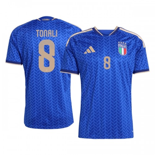 Italië Tonali 8 Voetbalshirt Thuis WK 2026 Italië Tonali 8 Voetbalshirt Thuis WK 2026