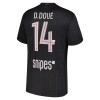 Jordan Paris Saint-Germain D. Doue 14 Voetbalshirt 4e 2025-26