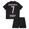 Jordan Paris Saint-Germain Kvaratskhelia 7 Voetbaltenue 4e 2025-26 - Kind