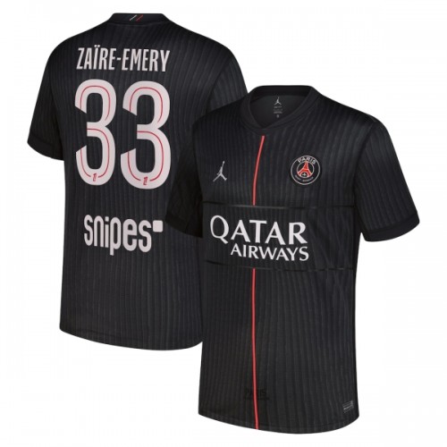 Jordan Paris Saint-Germain Zaire-Emery 33 Voetbalshirt 4e 2025-26 Jordan Paris Saint-Germain Zaire-Emery 33 Voetbalshirt 4e 2025-26