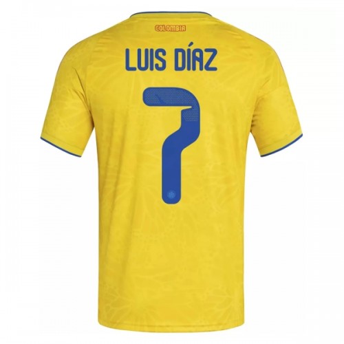 Colombia Luis Diaz 7 Voetbalshirt Thuis WK 2026 Colombia Luis Diaz 7 Voetbalshirt Thuis WK 2026