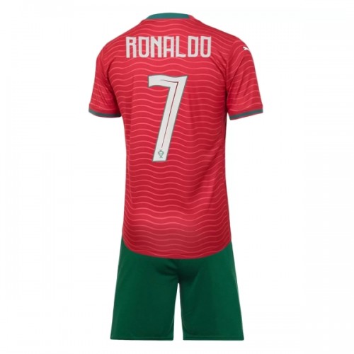 Portugal Ronaldo 7 Voetbaltenue Thuis WK 2026 - Kind Portugal Ronaldo 7 Voetbaltenue Thuis WK 2026 - Kind