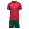 Portugal Ronaldo 7 Voetbaltenue Thuis WK 2026 - Kind