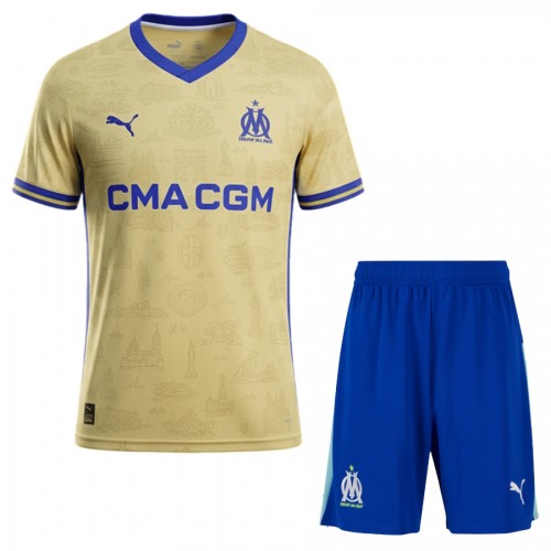 Olympique de Marseille Voetbaltenue 4e 2025-26 - Kind Olympique de Marseille Voetbaltenue 4e 2025-26 - Kind