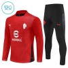 AC Milan Trainings Sweatshirt Kwart-Zip 2025-26 Rode - Kind AC Milan Trainings Sweatshirt Kwart-Zip 2025-26 Rode - Kind