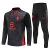 AC Milan Trainings Sweatshirt Kwart-Zip 2025-26 Zwarte