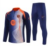 FC Barcelona Trainings Sweatshirt Kwart-Zip 2025-26 Blauwe