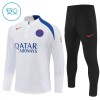 Paris Saint-Germain Trainings Sweatshirt Kwart-Zip 2025-26 Witte - Kind