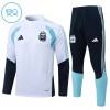 Argentinië Trainings Sweatshirt Kwart-Zip 2026-27 Witte - Kind Argentinië Trainings Sweatshirt Kwart-Zip 2026-27 Witte - Kind
