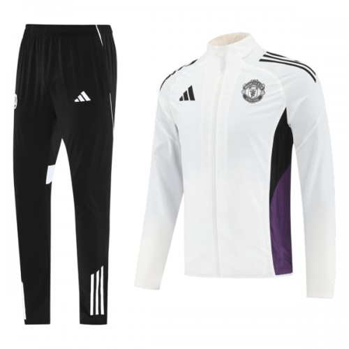 Manchester United Trainingsjack Pak 2025-26 Witte Manchester United Trainingsjack Pak 2025-26 Witte