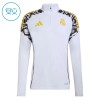 Real Madrid Trainings Sweatshirt Kwart-Zip 2026-27 Witte - Kind