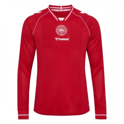 Denemarken Voetbalshirt Thuis WK 2026 Lange Mouw Denemarken Voetbalshirt Thuis WK 2026 Lange Mouw