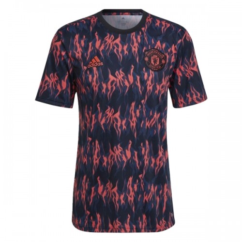 Manchester United Pre-Match Voetbalshirt 2025-26 Zwarte Manchester United Pre-Match Voetbalshirt 2025-26 Zwarte