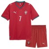 Portugal Ronaldo 7 Voetbaltenue Thuis WK 2026 - Kind