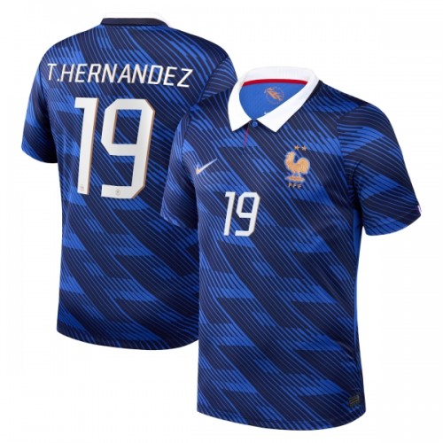 Frankrijk Theo Hernandez 19 Voetbalshirt Thuis WK 2026 Frankrijk Theo Hernandez 19 Voetbalshirt Thuis WK 2026