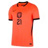 Nederland F. De Jong 21 Voetbaltenue Thuis WK 2026 - Kind