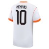 Nederland Memphis 10 Voetbalshirt Uit WK 2026