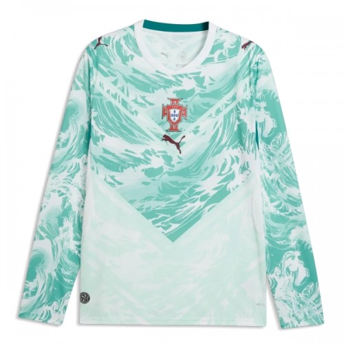 Portugal Voetbalshirt Uit WK 2026 Lange Mouw Portugal Voetbalshirt Uit WK 2026 Lange Mouw