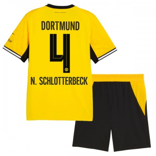 Borussia Dortmund N. Schlotterbeck 4 Voetbaltenue Thuis 2026-27 - Kind Borussia Dortmund N. Schlotterbeck 4 Voetbaltenue Thuis 2026-27 - Kind
