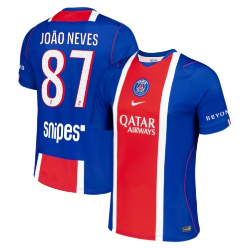 Paris Saint-Germain Joao Neves 87 Voetbalshirt Thuis 2026-27 Paris Saint-Germain Joao Neves 87 Voetbalshirt Thuis 2026-27