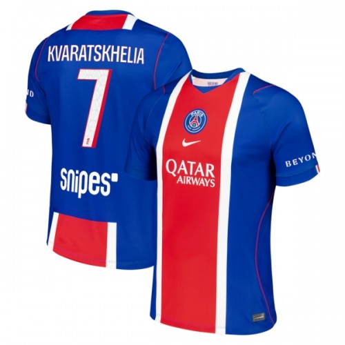 Paris Saint-Germain Kvaratskhelia 7 Voetbalshirt Thuis 2026-27 Paris Saint-Germain Kvaratskhelia 7 Voetbalshirt Thuis 2026-27