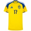 Zweden Gyokeres 17 Voetbalshirt Thuis WK 2026