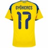 Zweden Gyokeres 17 Voetbalshirt Thuis WK 2026