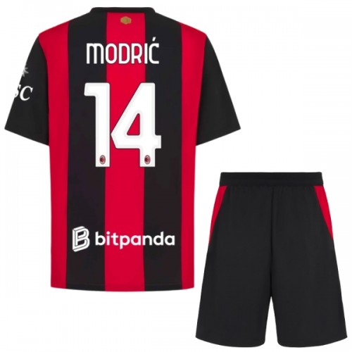 AC Milan Modrić 14 Voetbaltenue Thuis 2026-27 - Kind AC Milan Modrić 14 Voetbaltenue Thuis 2026-27 - Kind