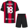 AC Milan Nkunku 18 Voetbaltenue Thuis 2026-27 - Kind AC Milan Nkunku 18 Voetbaltenue Thuis 2026-27 - Kind