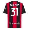 AC Milan Pavlovic 31 Voetbalshirt Thuis 2026-27 AC Milan Pavlovic 31 Voetbalshirt Thuis 2026-27