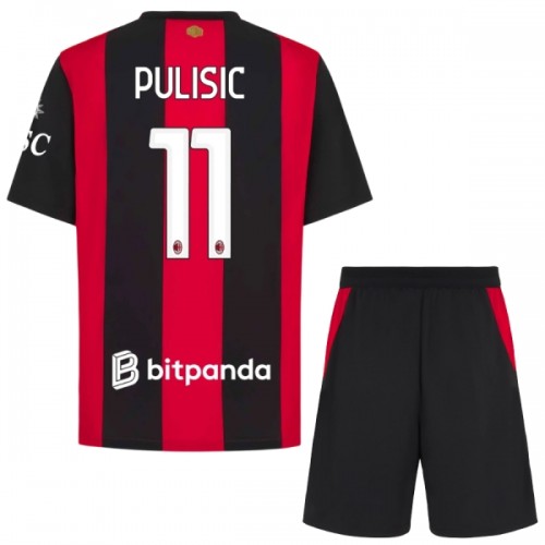 AC Milan Pulisic 11 Voetbaltenue Thuis 2026-27 - Kind AC Milan Pulisic 11 Voetbaltenue Thuis 2026-27 - Kind
