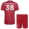 Liverpool Gravenberch 38 Voetbaltenue Thuis 2026-27 - Kind Liverpool Gravenberch 38 Voetbaltenue Thuis 2026-27 - Kind