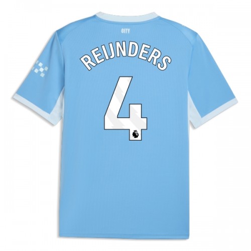 Manchester City Reijnders 4 Voetbalshirt Thuis 2026-27 Manchester City Reijnders 4 Voetbalshirt Thuis 2026-27